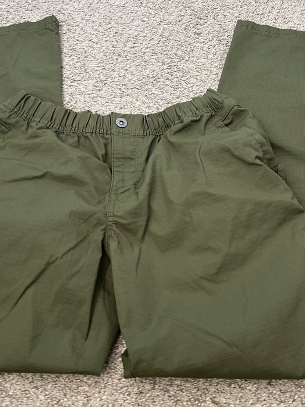 Prana Olive Green Pull on Pants Size 8